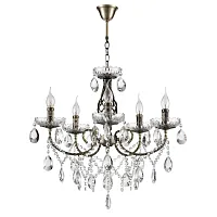 Люстра подвесная Linn 8190/5 Lumion без плафона на 5 ламп, основание античное латунь в стиле классический Люстра подвесная Linn 8190/5 Lumion без плафона на 5 ламп, основание античное латунь в стиле классический